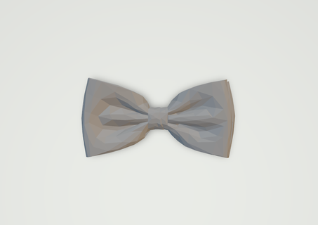 facets bow tie men accessories 3d print model - Mito3D