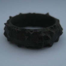 facets ring part 1 jewelry 3d print model - Mito3D
