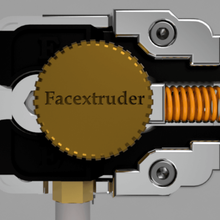 facextruder extruder ender 3 pro tpu filament flexible 3d print model - Mito3D