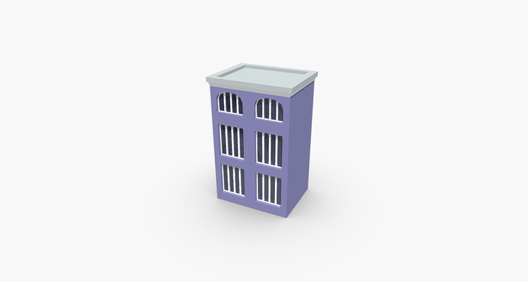 factory building city city-assets game game-assets toy-art places city-props cityscene architecture poly house home toy houses apartment shop showroom store 3d print model - Mito3D