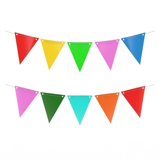 fagnon garland banner happy 3d events decoration striped star celebration president independence party birthday fun bunting flag decor wedding realistic 3d print model - Mito3D