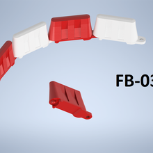 fahrbahnbegrenzung block work safety 3d print model - Mito3D