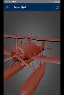 fairey peixe espada wwii escala modelos torpedo hidroavião 3d print model - Mito3D
