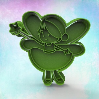 fairy cookie cutter cutting cookies cookies cookie cutter cutter fairy fairy  3d print model - Mito3D