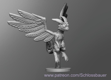fairy dragon dnd dnd miniature dragon enemy tabletop creatures art imaginary legends characters  3d print model - Mito3D