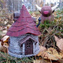 fada cabana arquitetura a casa de campo o gnome miniatura prédio estrutura decoração mesa 3d print model - Mito3D