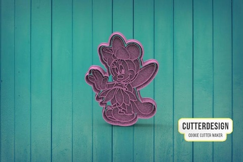 fairy minnie mouse m3 cookie cutter cookies disney mickey donald daisy pluto disneyland infantile 3d 3d print model - Mito3D