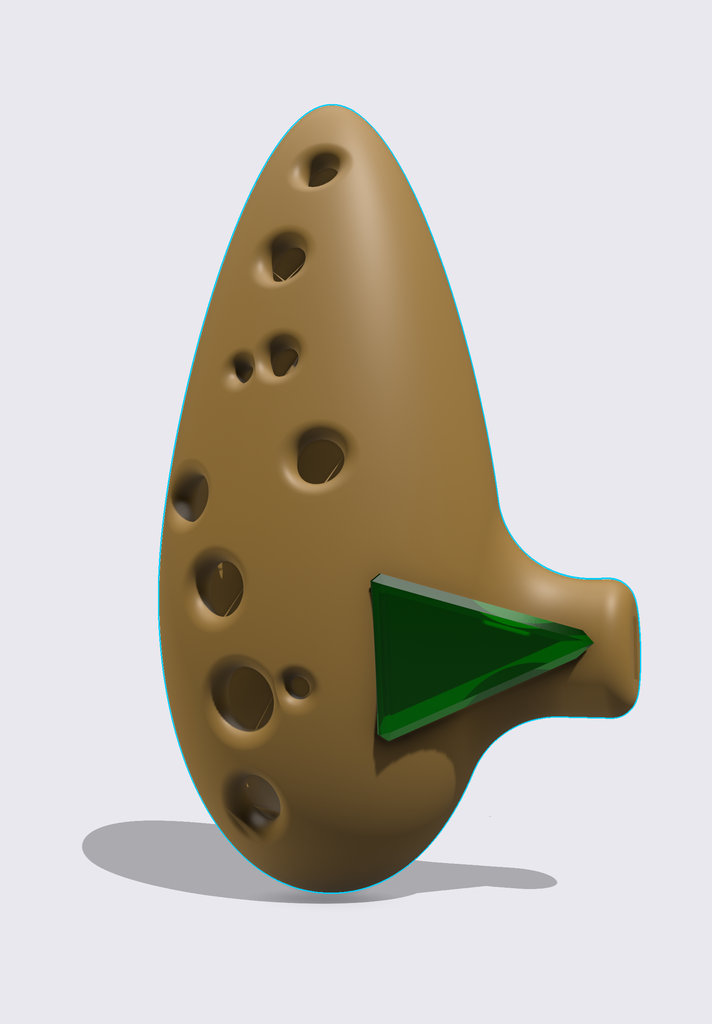 fada ocarina lenda zelda Ocarina of Time Zelda 3d impressão 3D print model - Mito3D