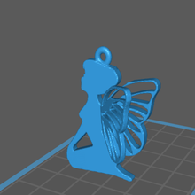 fairy pendant jewelry jewelery fairies jewellery key ring design 3d print model - Mito3D