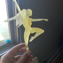 peri heykel Sanat Kadın kadın büst şekil melek kanatlar dans 3d print model - Mito3D
