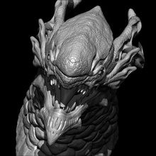 Fee Schwanz Drachen bilden Technologie Aknologie Anime Ärmel Kreatur Kreaturen Monster Tier Spielzeug Bildhauerei Büste Skulptur Dinosaurier 3d print model - Mito3D