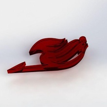 peri kuyruk anahtarlık 3d print model - Mito3D