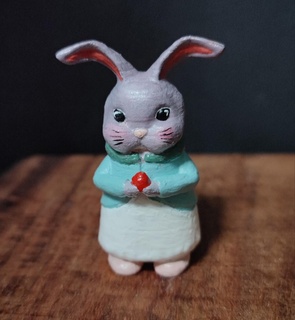 fairy tale easter bunny rabbit egg 3d print model - Mito3D