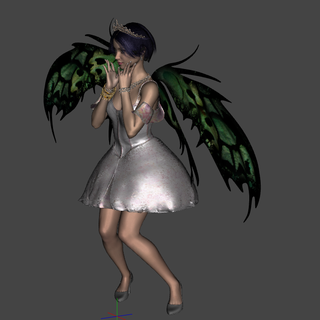 fairyqueen fairy high resolution fantasy wings 3d print model - Mito3D