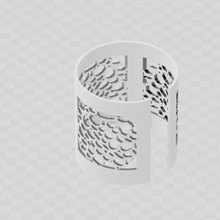 sahte sarmal küpe takı sanat tak piercing 3d print model - Mito3D