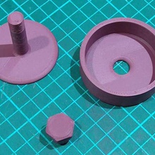 falafel press tool hamburger tools 3d print model - Mito3D