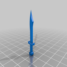 espada Lego mordheim martillo guerra fantasía juguete 3d print model - Mito3D