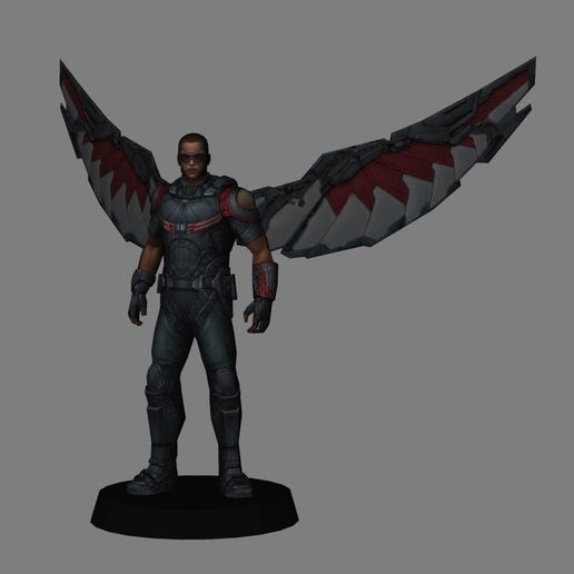 falcon - avengers endgame 3d print marvel mcu model low poly and the winter soldier 3D print model - Mito3D