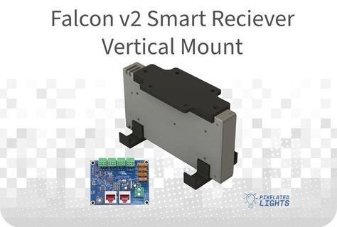 falcon - v2 smart receiver vert psu mount 30cal ammo box christmas meanwell lrs 350 xlights electronics 3d print model - Mito3D