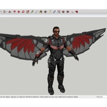falcon avenger verschiedene 3d print model - Mito3D