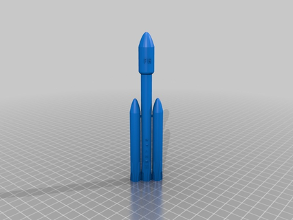 falcon heavy model models rocket spacex 3d printing 3d print model - Mito3D