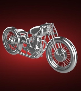 falco motociclette proiettile 750cc 1950 moto motociclo bicicletta motore two wheeled veicolo motociclista sport superiore velocità turbo roadster chopper 3d print model - Mito3D