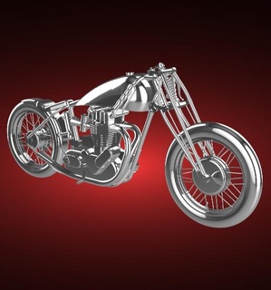falcão motos francelho 1970 moto motocicleta bicicleta motor two wheeled veículo motociclista esporte topo Rapidez turbo roadster helicóptero 3d print model - Mito3D