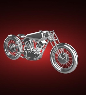 falcon motorcycles superior 1000 cc motorbike motorcycle bike motor bicycle two-wheeled vehicle biker sport moto top speed turbo roadster chopper 3d print model - Mito3D