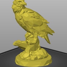 halcón escuela politécnica animal lowpoly Arte decoración escultura 3d print model - Mito3D