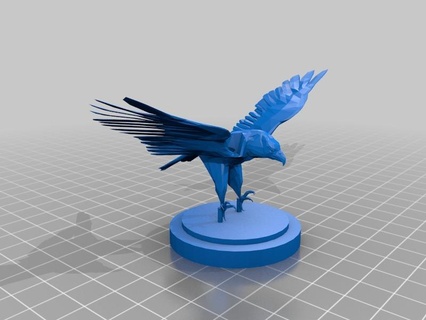 halcón shaheen Arte pájaro dubai gcc estatua uae escaneos réplicas 3d print model - Mito3D