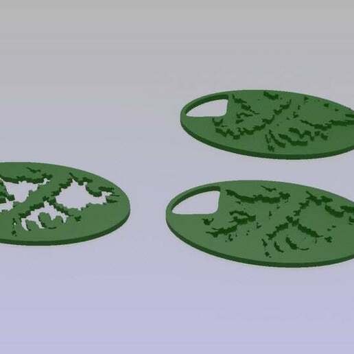 Falkland îles clé bague 3D print model - Mito3D