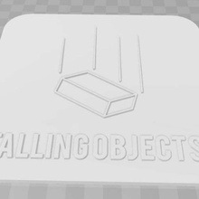 falling objects art signs logos signage sign 3d print model - Mito3D