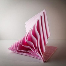 düşen kağıt sanat aşırı heykel 3d print model - Mito3D