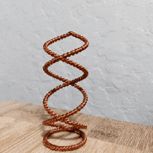 chute anneaux art équilibrage math science 3d print model - Mito3D