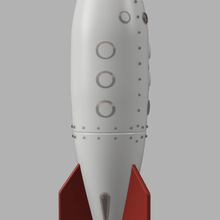 fallout - repconn a3 rocket great journey vegas new vehicles 3d print model - Mito3D