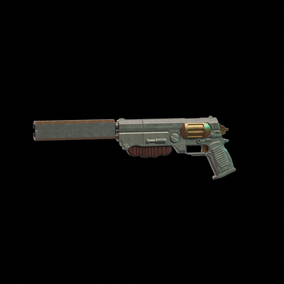 fallout 10mm pistol 1 fashion prop nuka cola ghoul 3d print model - Mito3D