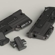 caer 3 10mm pistola pipboy 3d print model - Mito3D