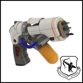 Tomber 4 institut bio pistolet concept art cosplay soutenir 3d print model - Mito3D