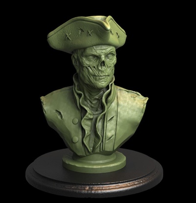 caer 4 juan hancock busto juego juguete arte juegos 3d print model - Mito3D