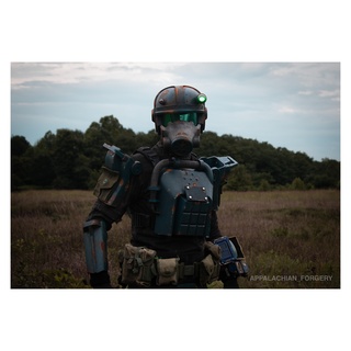 fallout 4 - marine armor helmet 3d print model - Mito3D