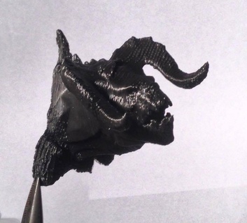Tomber 4 griffe mort buste tête monstre créatures 3d print model - Mito3D