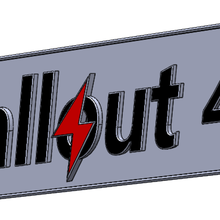 fallout 4 logo computer game geek 3d print model - Mito3D