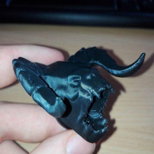 fallout deathclaw head - mesh corrected optimized game games monster model figure 4 creature 3d print model - Mito3D