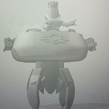 fallout king overseer o'tron 3d print model - Mito3D