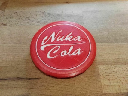 fallout nuka cola coaster drink kitchen dining 3d print model - Mito3D