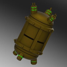 fallout 3 granada de plasma juego juguete cosplay 3d print model - Mito3D