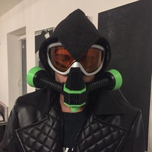 fallout raider gas mask cosplay Mode 3d print model - Mito3D