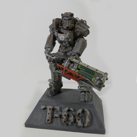 fallout t-60 de armadura jogo videogame 3D print model - Mito3D