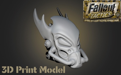 fallout tactics helmet 3d print model - Mito3D
