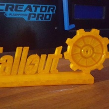 fallout vault 101 sign gadget video games 3d print model - Mito3D